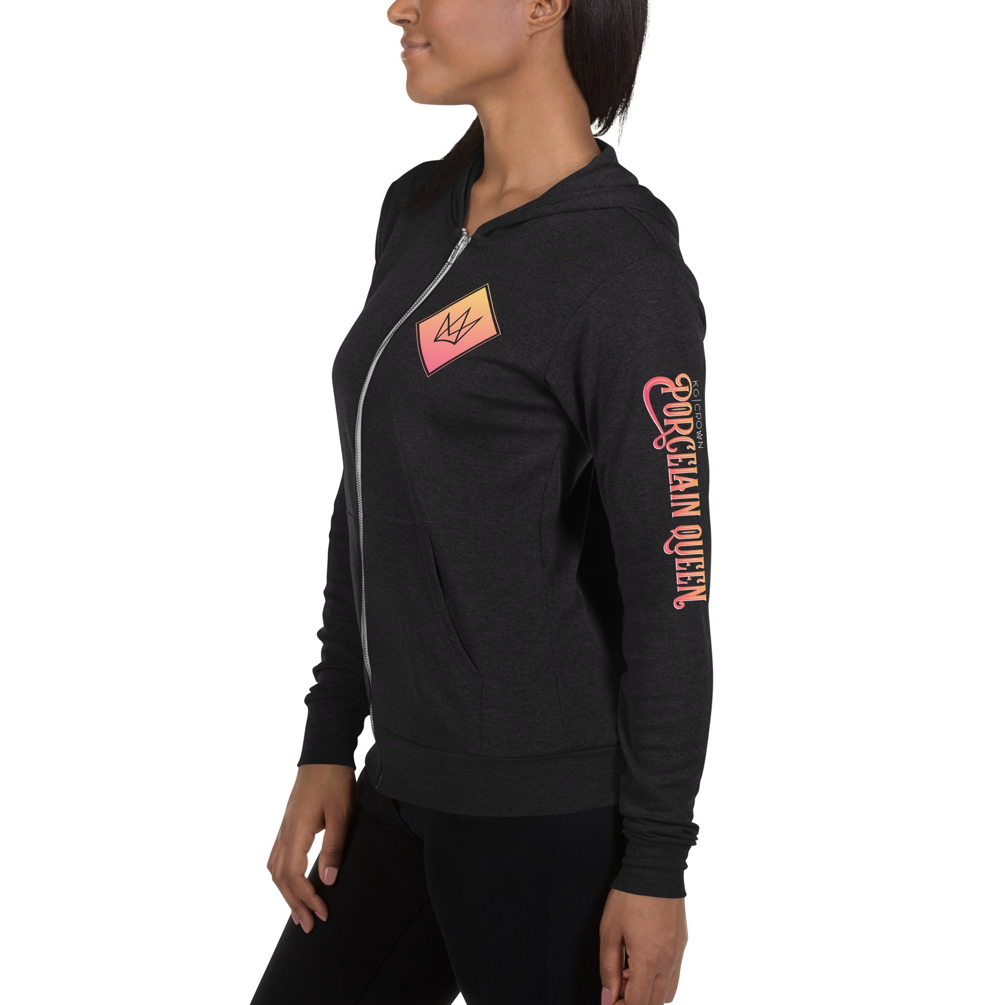 Porcelain Queen Unisex zip Hoodie